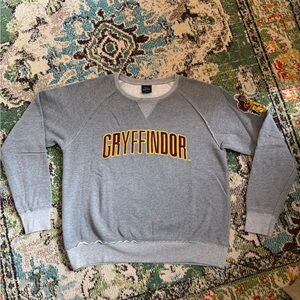 Universal Studios Harry Potter Hogwarts Gryffindor Gray Sweatshirt Men’s Large